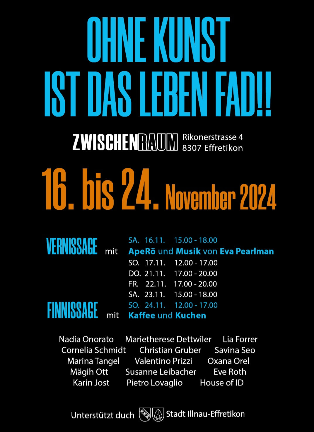 OHNE KUNST IST DAS LEBEN FAD!!